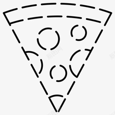 披萨披萨片餐厅的图标图标