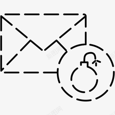 垃圾邮件危险电子邮件图标图标