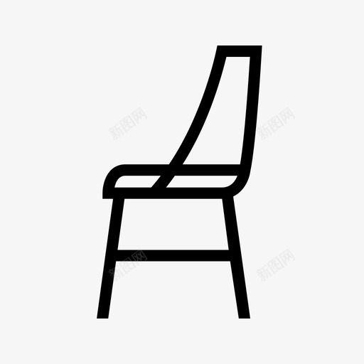 椅子咖啡厅室内极简主义图标svg_新图网 https://ixintu.com 室内 极简主义 桌椅装饰 椅子咖啡厅 现代