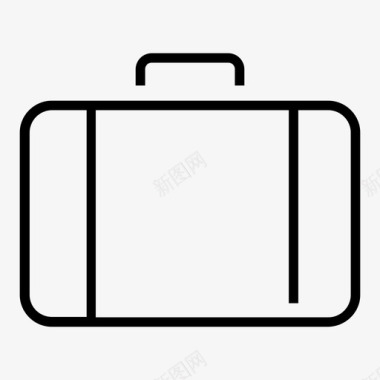行李箱公文包旅行图标图标