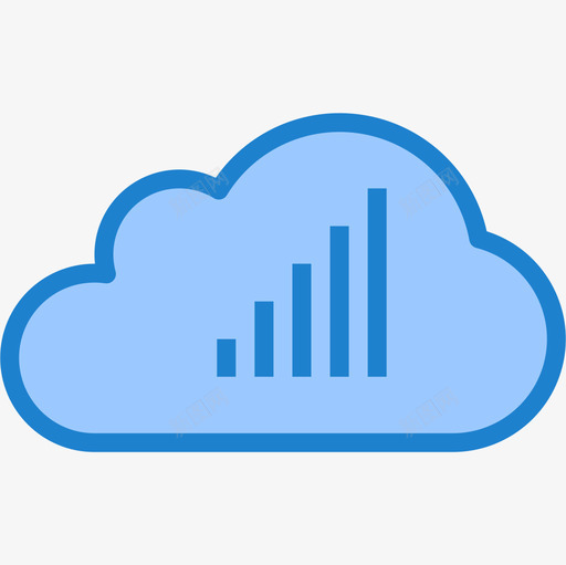云计算通信互联网5蓝色图标svg_新图网 https://ixintu.com 云计算 互联网 蓝色 通信
