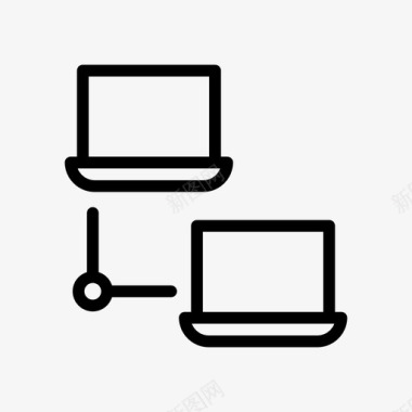 文件共享连接笔记本电脑图标图标