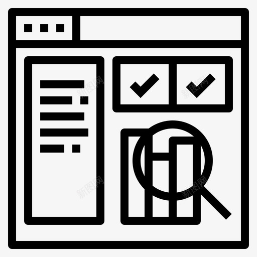 分析网页117线性图标svg_新图网 https://ixintu.com 分析 线性 网页设计