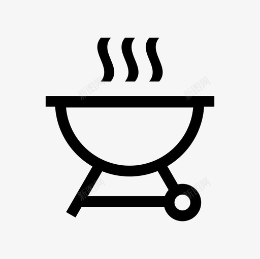 烧烤食物144直系图标svg_新图网 https://ixintu.com 烧烤 直系 食物