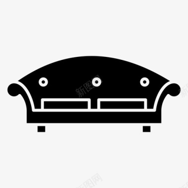 家具沙发客人图标图标