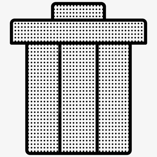 垃圾桶删除办公室点图标svg_新图网 https://ixintu.com 删除 办公室 垃圾桶