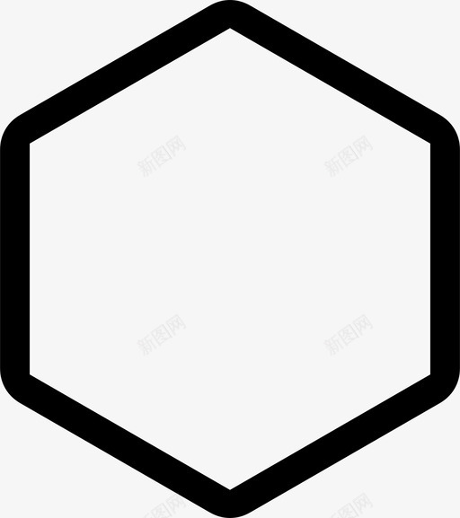 六边形元素对象图标svg_新图网 https://ixintu.com 元素 六边形 多边形 对象