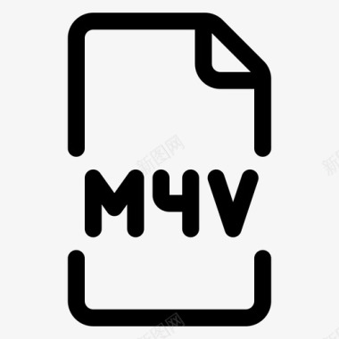 m4v文件格式图标图标