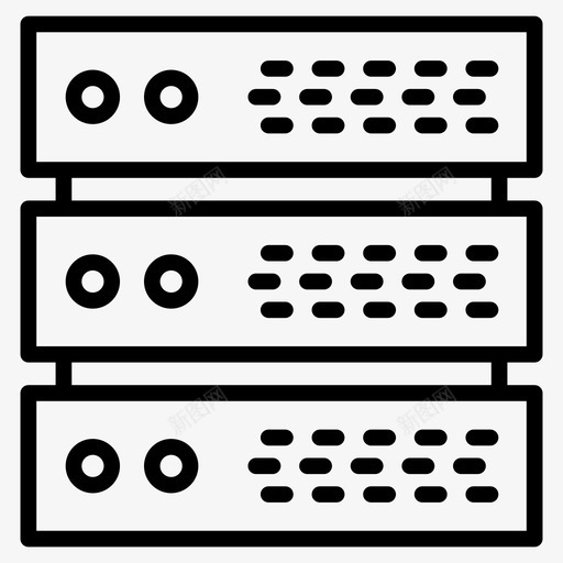 服务器数据中心数据库图标svg_新图网 https://ixintu.com 基本 存储 托管 数据中心 数据库 服务器 标志 标志符 符号 设置