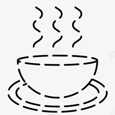 咖啡碗杯子图标图标