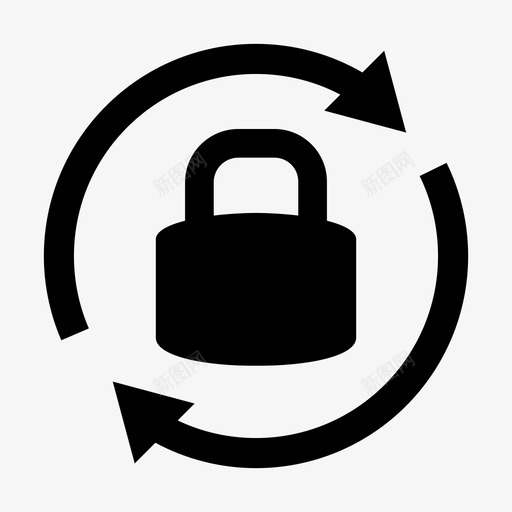 锁入口关闭锁图标svg_新图网 https://ixintu.com 保护 入口 关闭锁 安全 锁