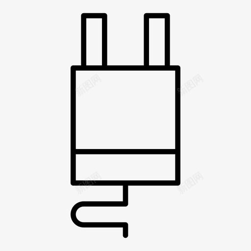 插头电气充电工具概述1图标svg_新图网 https://ixintu.com 充电 工具概述1 插头电气