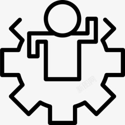 4档齿轮4档线性图标高清图片