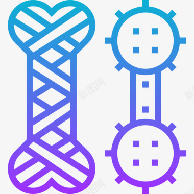 绳索玩具宠物店51梯度图标图标