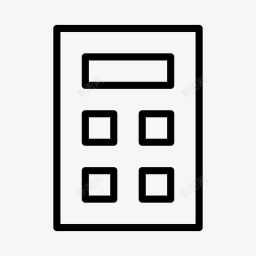 计算器计算计数图标svg_新图网 https://ixintu.com 办公 如何 工具 计数 计算 计算器