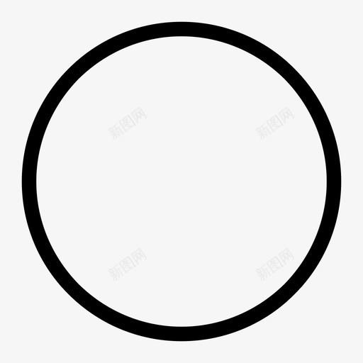 圆圆周直径图标svg_新图网 https://ixintu.com 圆 圆周 环 直径