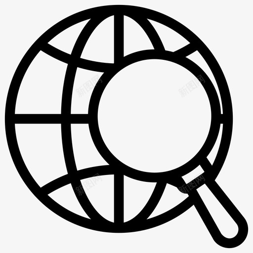 全球搜索国际搜索整体搜索图标svg_新图网 https://ixintu.com 企业管理 全球 合作 团队 国际 图标 搜索 整体 线图 通用