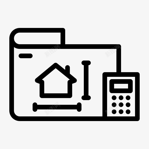 计算建筑房屋图标svg_新图网 https://ixintu.com 公寓和物业概要 平面图 建筑 房屋 物业 计算