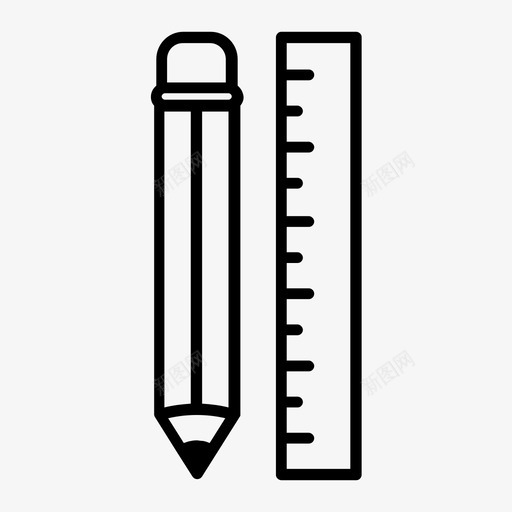 师工具建筑师绘图图标svg_新图网 https://ixintu.com 尺子 建筑师 绘图 设计师工具 铅笔