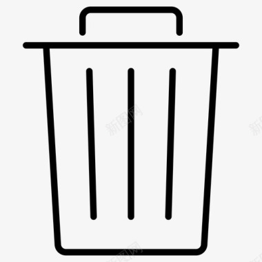 垃圾桶删除废物图标图标