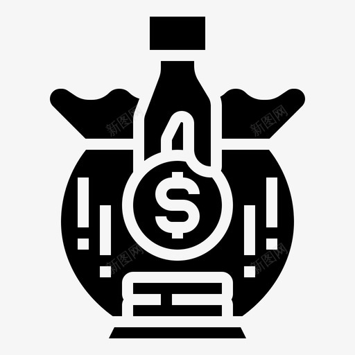基金募集金融货币图标svg_新图网 https://ixintu.com fintechelementglyph 储蓄 募集 基金 货币 金融