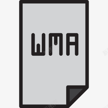Wma音乐59线性颜色图标图标