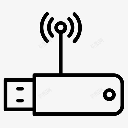 usbwifi驱动器硬件图标svg_新图网 https://ixintu.com 64像素 usb wifi 信号 硬件 线路 计算机 驱动器