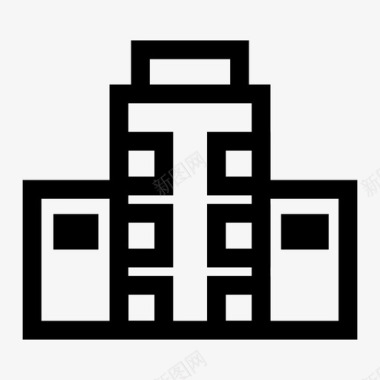 公司建筑城市图标图标