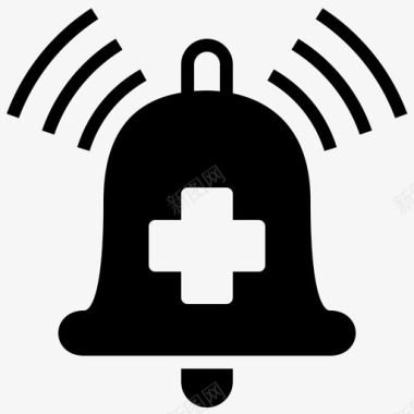 铃声警报健康图标图标