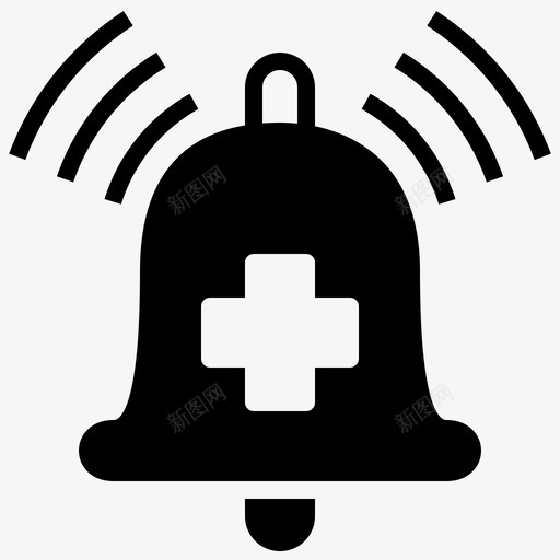 铃声警报健康图标svg_新图网 https://ixintu.com v2 健康 医疗 医院 警报 铃声
