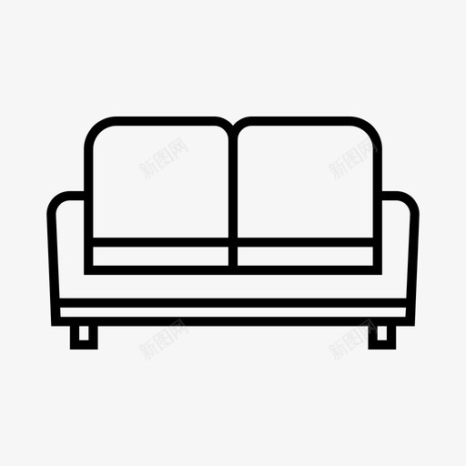 沙发椅子家具图标svg_新图网 https://ixintu.com bnb 家具 座椅 椅子 沙发