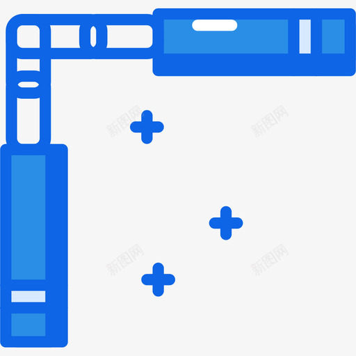 双节棍户外活动27蓝色图标svg_新图网 https://ixintu.com 双节棍 户外活动27 蓝色