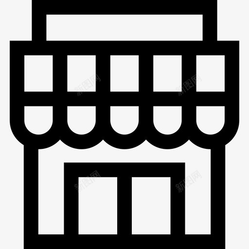 超市超市31直线型图标svg_新图网 https://ixintu.com 直线型 超市 超市31