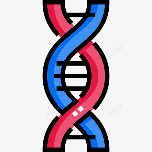 Dna过敏14线状颜色图标svg_新图网 https://ixintu.com Dna 线状 过敏 颜色