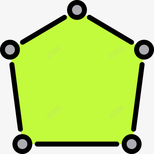 五边形数学4线颜色图标svg_新图网 https://ixintu.com 五边形 数学 颜色