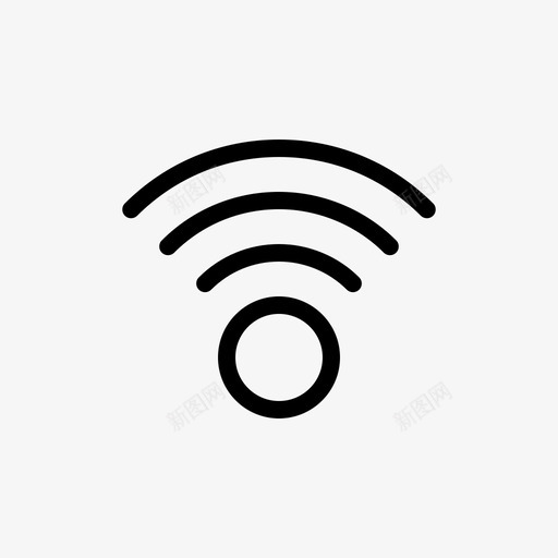 wifi连接互联网图标svg_新图网 https://ixintu.com wifi 互联网 概述 用户界面 移动 连接
