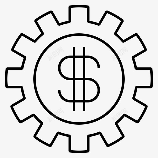 汇率现金货币图标svg_新图网 https://ixintu.com 汇率 现金 生意 货币