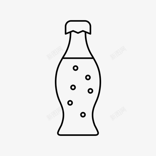 汽水瓶饮料玻璃瓶图标svg_新图网 https://ixintu.com 水瓶 汽水 液体 玻璃瓶 饮料