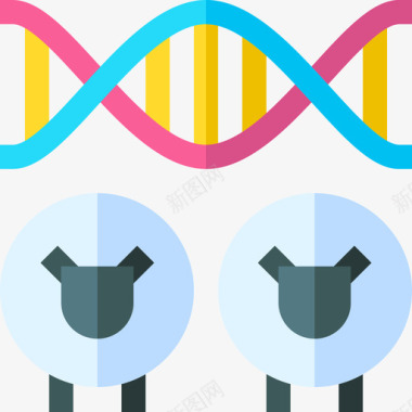 克隆生物工程2平面图标图标