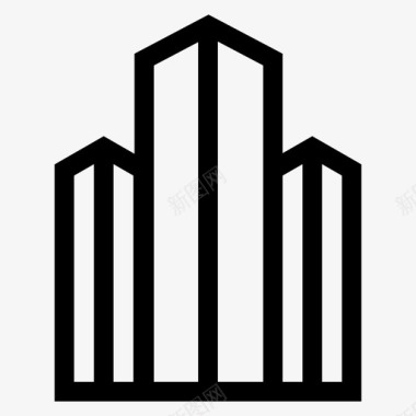 公司建筑城市图标图标