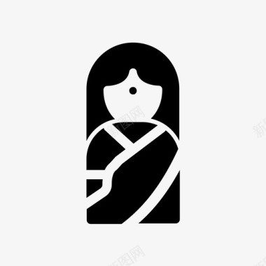女人佛陀脉轮图标图标