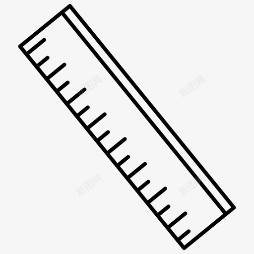 标尺测量工具轮廓图标svg_新图网 https://ixintu.com 图标 工具 标尺 测量 轮廓