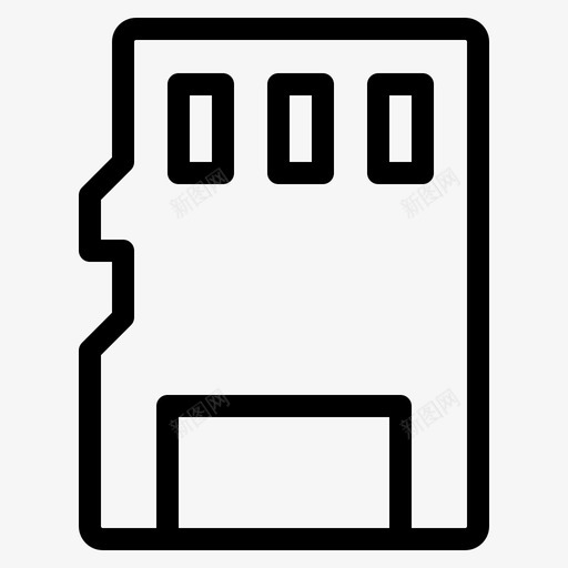 卡存储器存储卡图标svg_新图网 https://ixintu.com sd sim卡 卡 存储卡 存储器 设备线