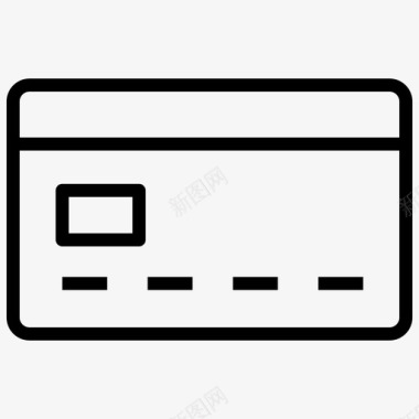 信用卡借记卡在线图标图标