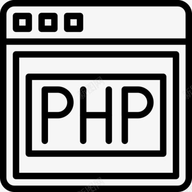 Phpweb和seo5线性图标图标