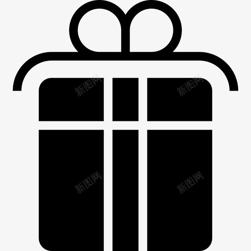 礼品盒圣诞148实心图标svg_新图网 https://ixintu.com 圣诞 实心 礼品盒