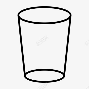 玻璃饮料杯子图标图标
