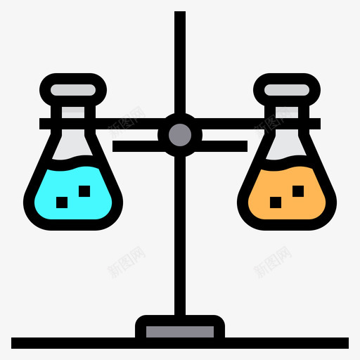 线性颜色35化学烧瓶图标svg_新图网 https://ixintu.com 线性颜色35化学烧瓶