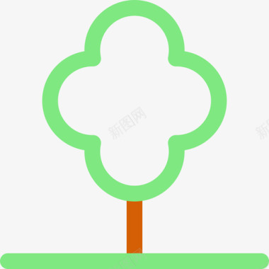 树野餐41线形颜色图标图标