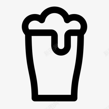 玻璃酒精麦芽酒图标图标